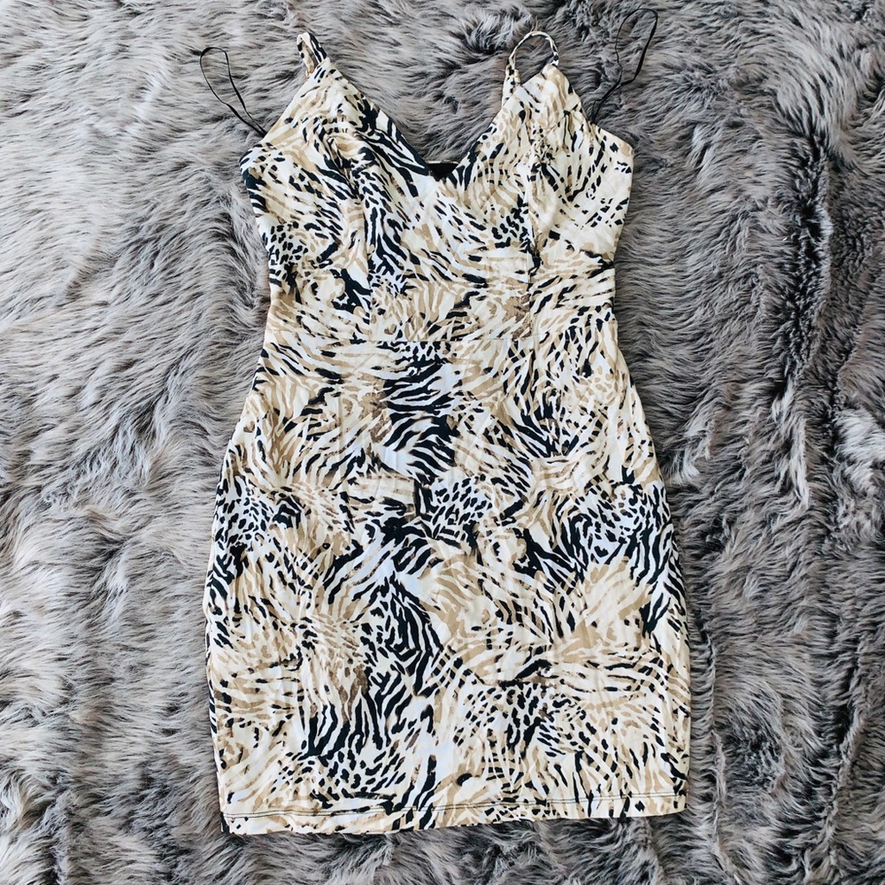GUESS Animal Print Minidress